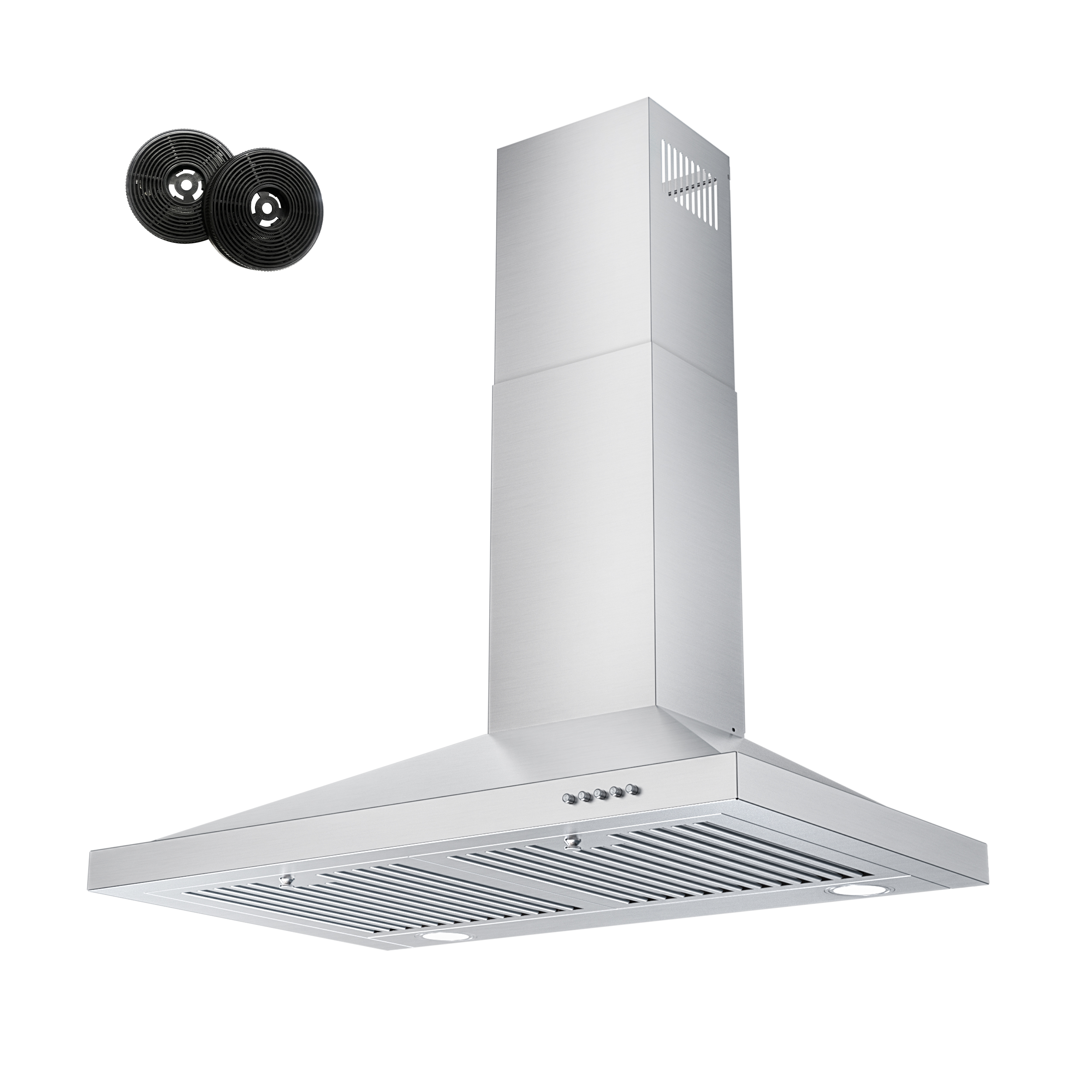 ZLINE 48 in. Wall Mount Range Hood in Stainless Steel & Glass (KN448
