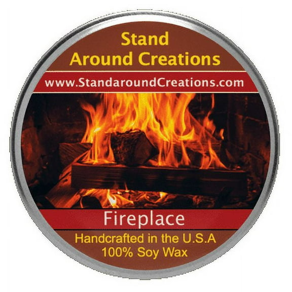 FIREPLACE TUREEN 3-OZ. ALL NATURAL SOY CANDLE