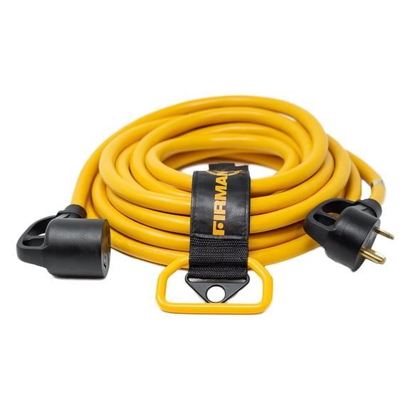 FIRMAN 1110 Power Cord TT-30P to TT-30R Heavy Duty 25' with Storage Strap