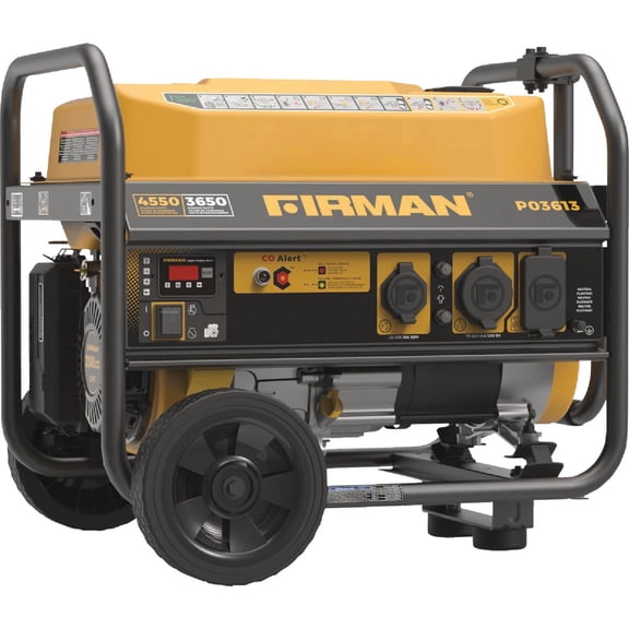 FIRMAN Portable Gas Generator P03503 Max Pro Series - 4550/3550W CO Shut-Off Wheel Kit