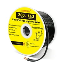 FIRMERST 12/2 Outdoor Low Voltage Landscape Lighting Cable - 200 Feet