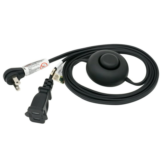 FIRMERST 6 ft Extension Cord with Foot Switch, 18 AWG for Floor Lamp, Holiday Lights - Indoor Use