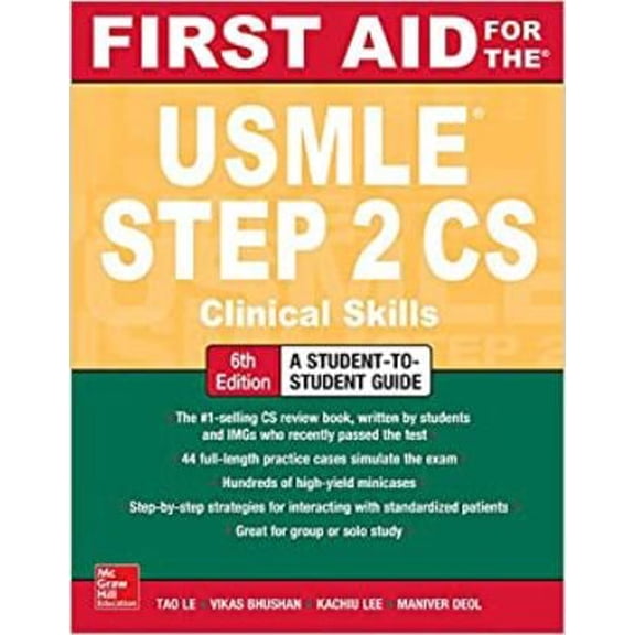 Pre-Owned FIRST AID FOR THE USMLE STEP 2CS 6E (Paperback) 1260288188 9781260288186