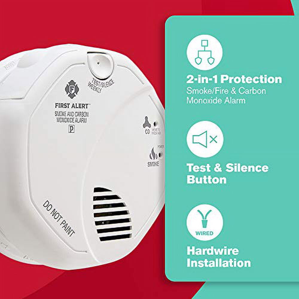 FIRST ALERT BRK SC7010B3 Hardwired Smoke and Carbon Monoxide (CO
