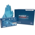 thumbnail image 1 of FIRST GLOVE 4 Mil Blue Nitrile Disposable Gloves - Food Safe Disposable Gloves, Disposable Cleaning Gloves, Micro Textured Gloves for Enhanced Grip, Latex Free Gloves Small 1000 Ct., 1 of 8