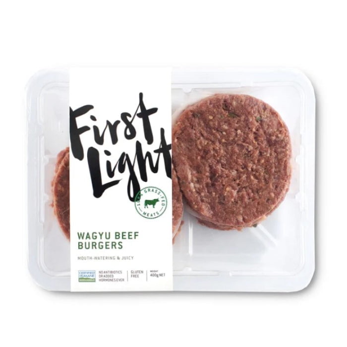 FIRST LIGHT 100% GRASS FED WAGYU BURGER FR 14.09 OZ - Pack of 1