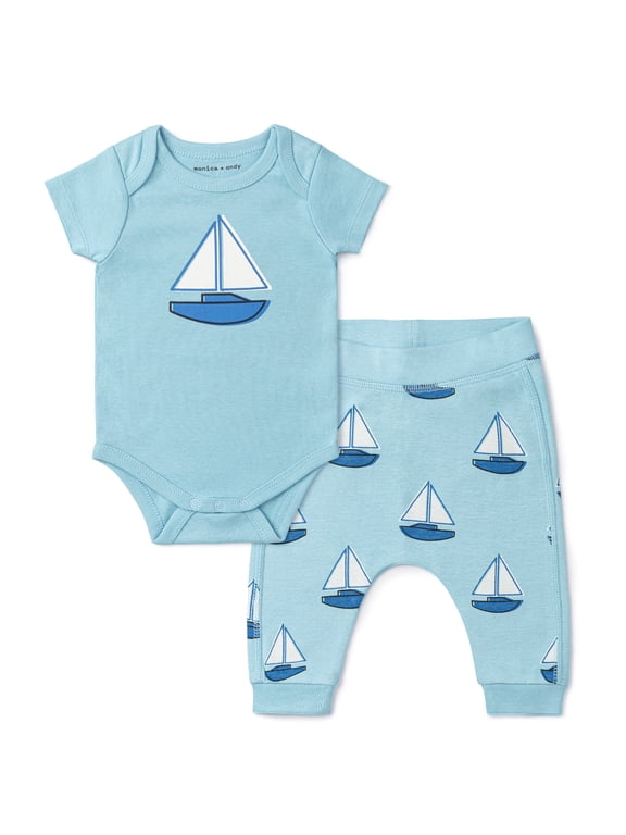 First Moves Bodysuit + Groove Pant Set, Newborn -24 Months, 3-6 Months