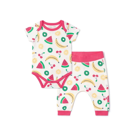 Clearance Monica + Andy First Moves Bodysuit + Groove Pant Set, Newborn -24 Months, 3-6 Months
