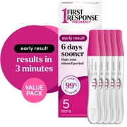 First Response Early Result Pregnancy Test, 5 Count Pack of 1