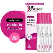 First Response Early Result Pregnancy Tests, Early Detection Pregnancy Tests, 5 Count