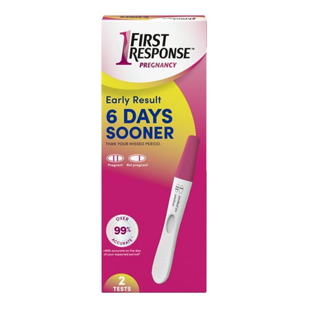 First Response Early Result Pregnancy Test, 2 Pack (Packaging & Test Design May Vary)