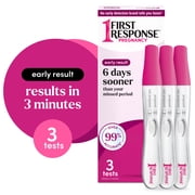 First Response Early Result Pregnancy Tests, Early Detection Pregnancy Tests, 3 Count