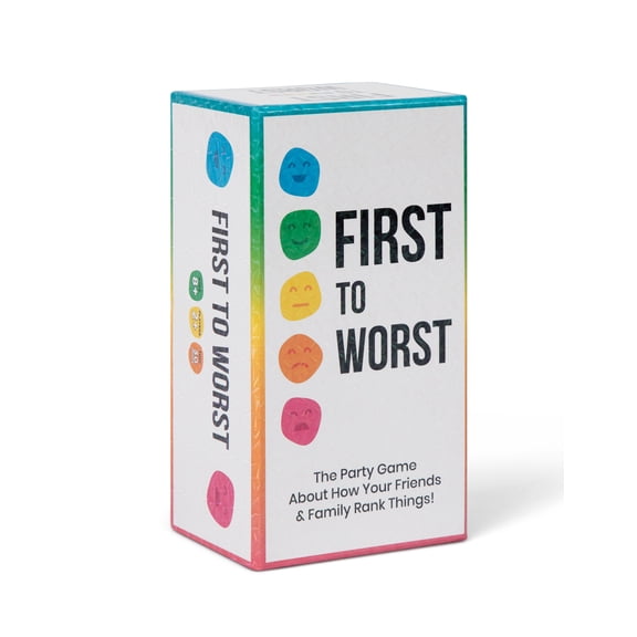 Dyce Games First to Worst Party Game The Card Game About How Your Friends and Family Rank Things Funny Ranking & Guessing Board Game for Friends & Family (Walmart Exclusive)