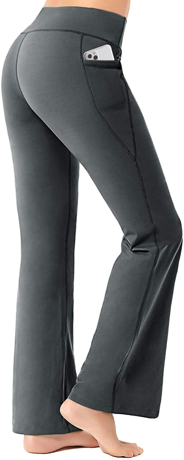 Buy SAFORTBootcut Yoga Pants Women Trousers with 4 Pockets High