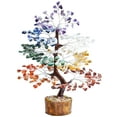 thumbnail image 1 of FIRSTRAY® Seven Chakra Natural Healing Gemstone Crystal Tree Bonsai Fortune Money Tree Good Luck Wealth & Prosperity Showpiece Home Decor Items Crystals Decoration | (F15) C95, 1 of 3