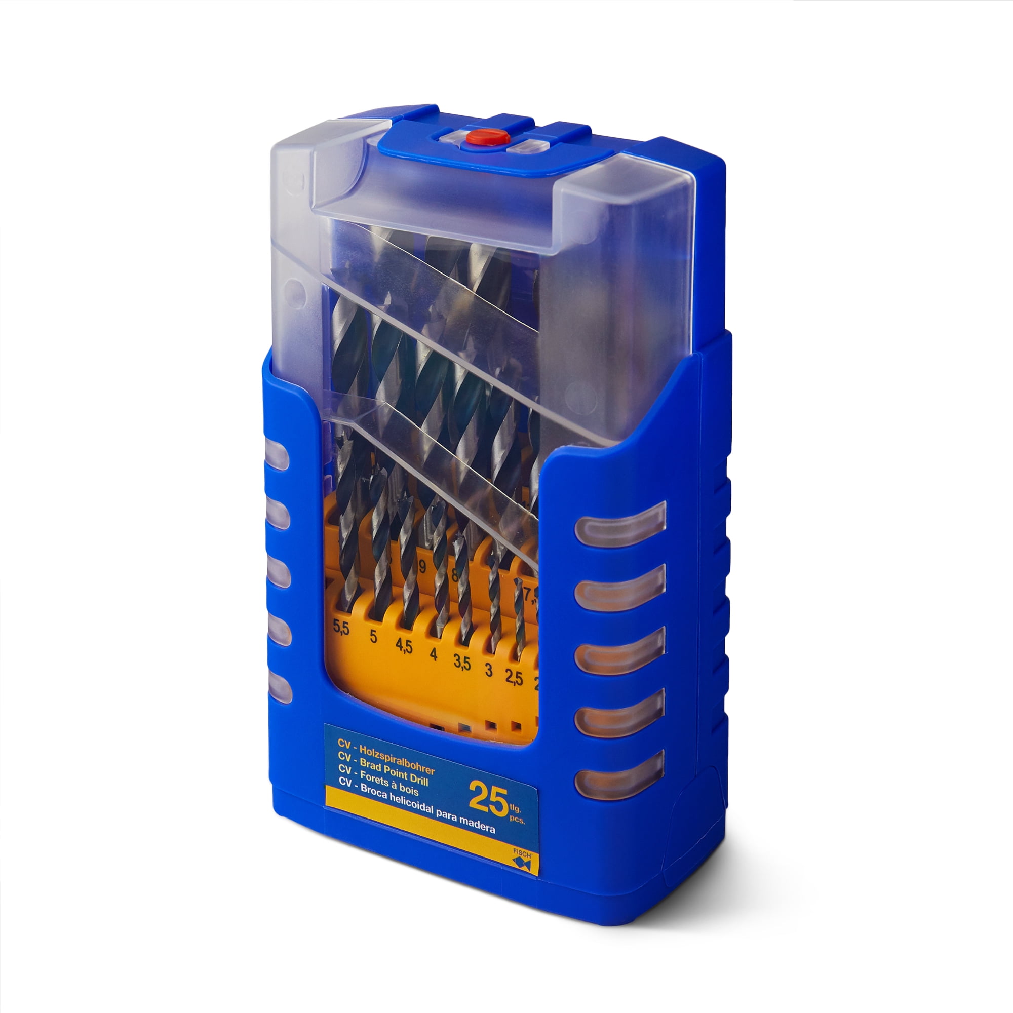 FISCH Metric Brad Point Drill Bit Index, 25 Piece