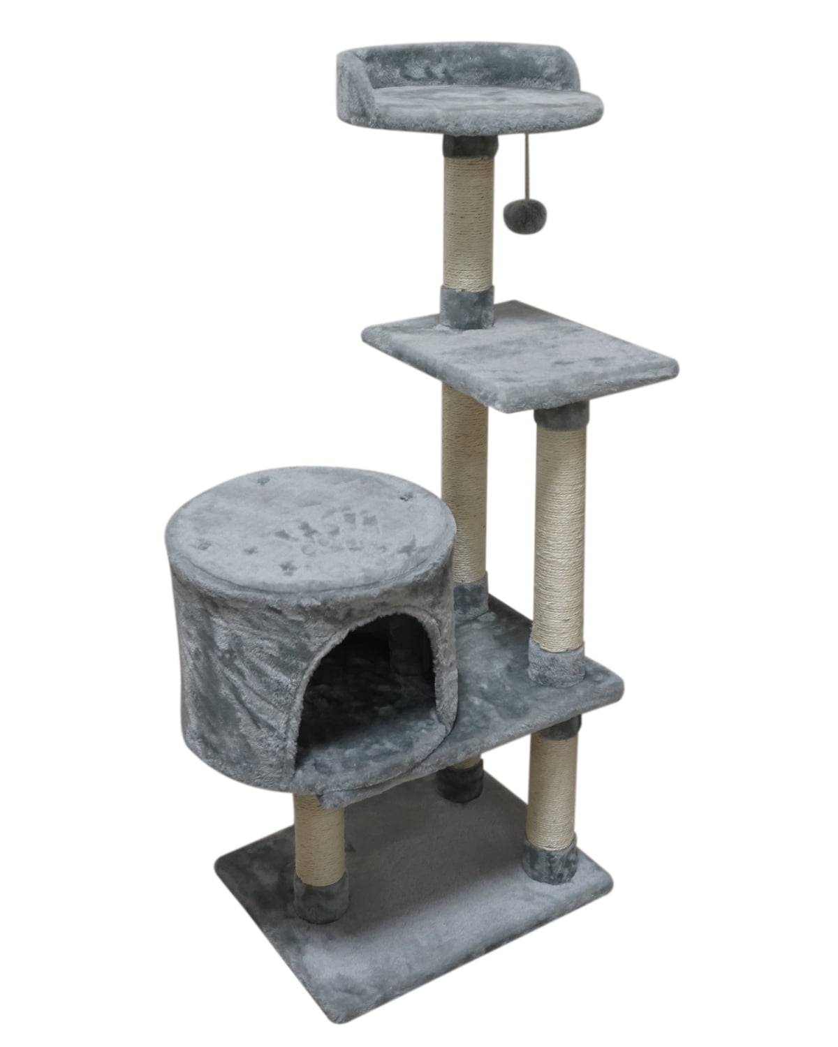 FISH&NAP Cat Tree Cat Tower Cat Condo Sisal Scratching Posts with Jump