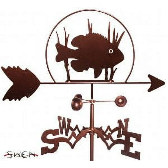 FISH - SUN PAN Garden Weathervane