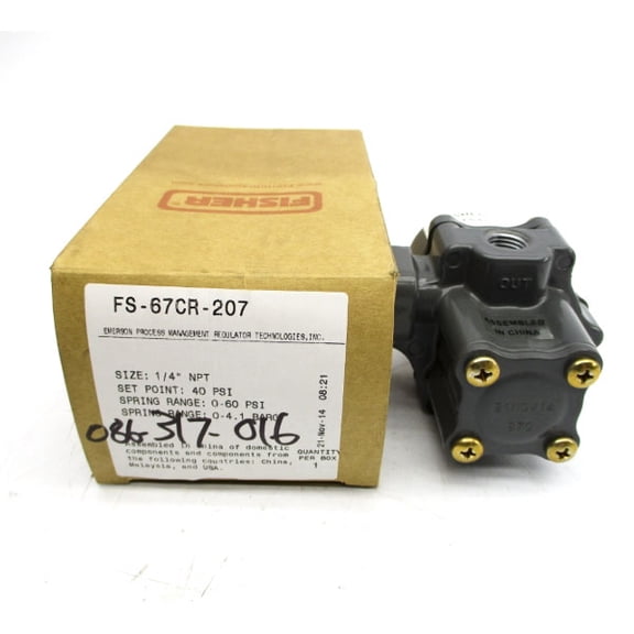 FISHER FS-67CR-207 0-60PSI 1/4" NSMP