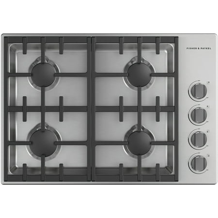 Fisher & Paykel - 30 In Professional Drop-In LP Gas Cooktop With Halo - Stainless steel