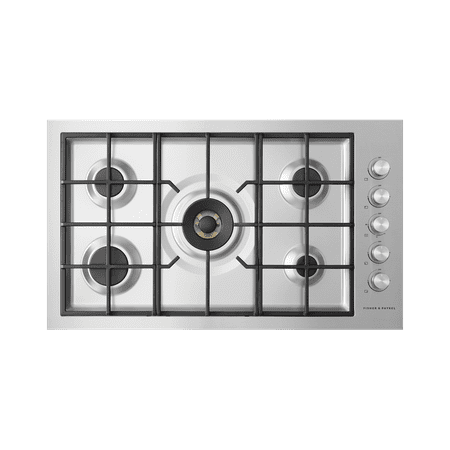 Fisher & Paykel - 35.5" Gas Cooktop - Stainless steel