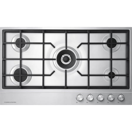 Fisher & Paykel - 35.4" Gas Cooktop - Stainless steel