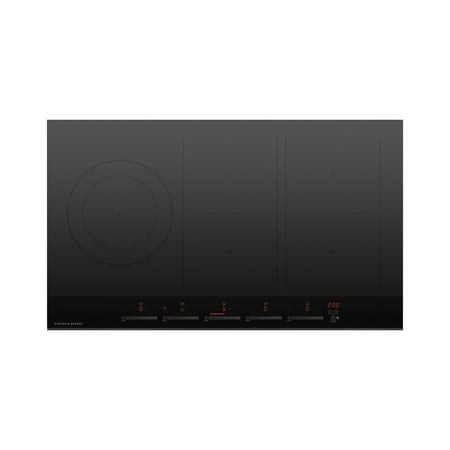 Fisher & Paykel - 36 Inch 5 Zone Induction Cooktop with SmartZone - Black