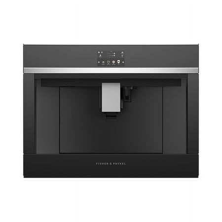 Fisher & Paykel - 24" Coffee Maker with Self-Cleaning Function - Black Glass