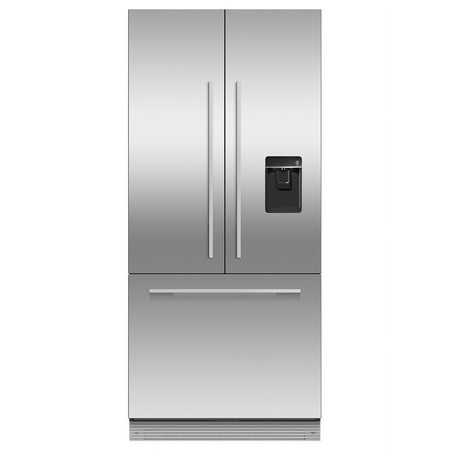 Fisher & Paykel - ActiveSmart 14.7 Cu. Ft. French Door Built-In Refrigerator - Custom Panel Ready