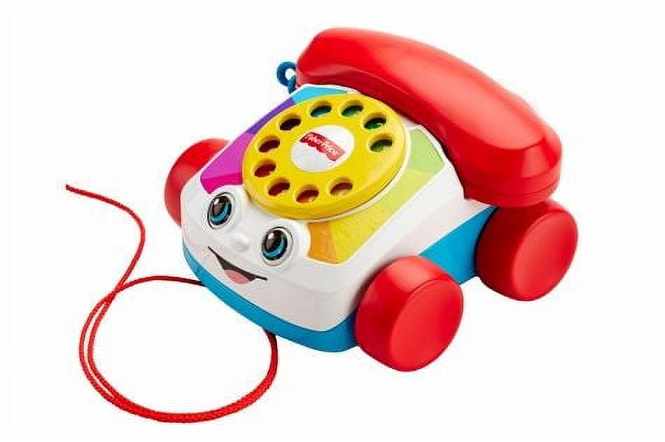 Fisher Price Chatter Telephone Pull Toy Phone with Rotary Dial for Infant Toddler Ages 12 Months Walmart