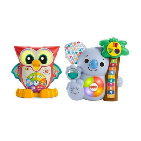 FISHER-PRICE HFT73-FYK60-KIT Fisher-Price Linkimals Set: Light-Up & Learn Owl and Counting Koala