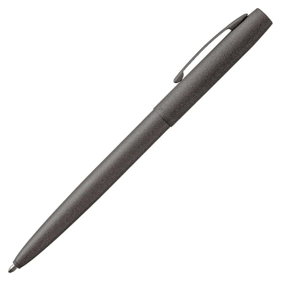 FISHER Space Pen Cap-O-Matic Pen, Ballpoint, Tungsten, Cerakote Finish, Pocket Clip, Black Ink