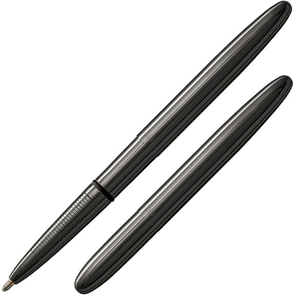 FISHER Space Pen Dark Matter Black Titanium Nitride Bullet Pen, Ballpoint, Brass, Black Ink, Gift Box