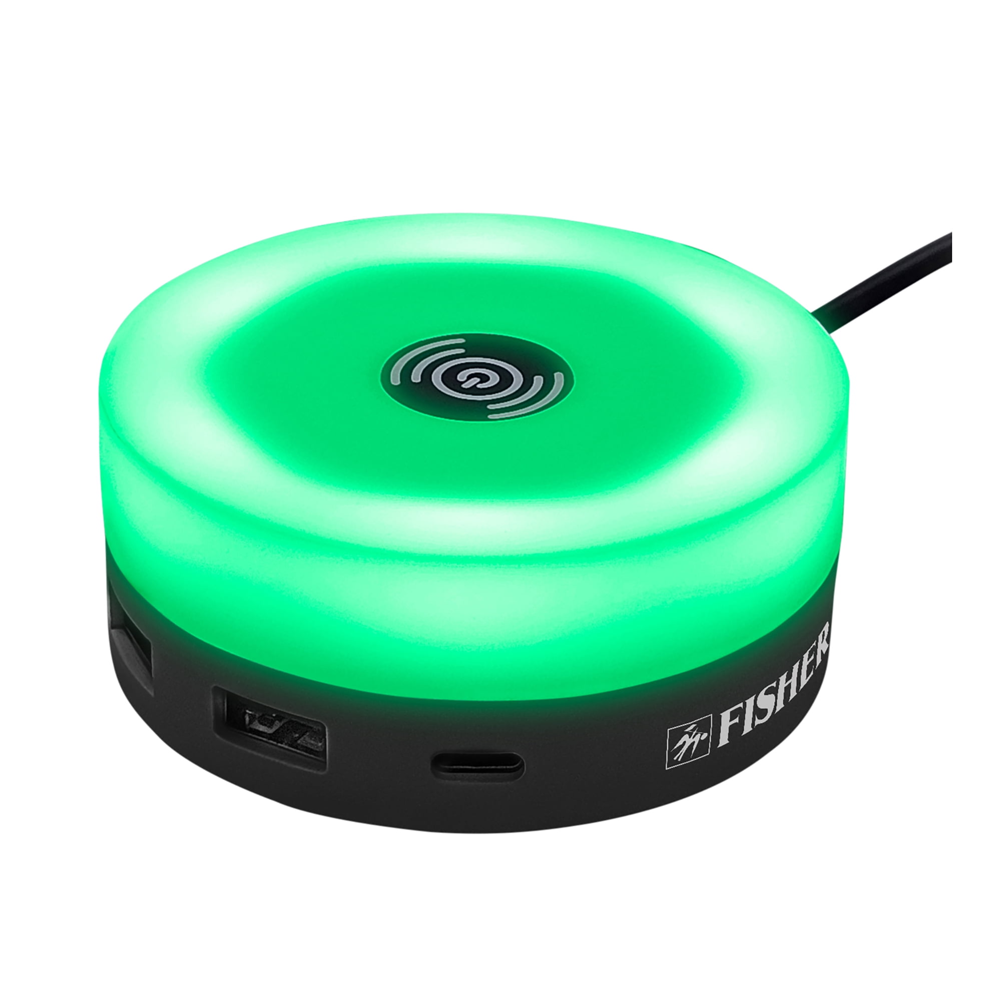 FISHER Tech Essentials 15-Watt 4-in-1 Wireless Charging Hub, Black