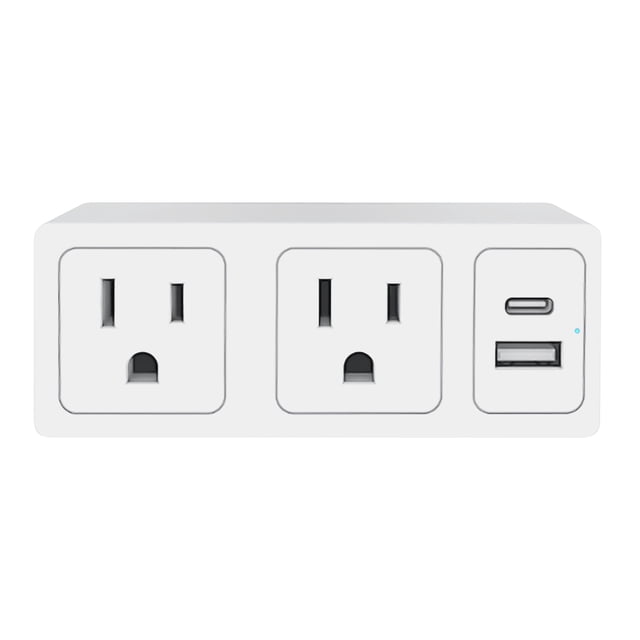 FISHER Tech Essentials 2-AC Outlet and 2-USB Port 3,000-Joules Slim ...