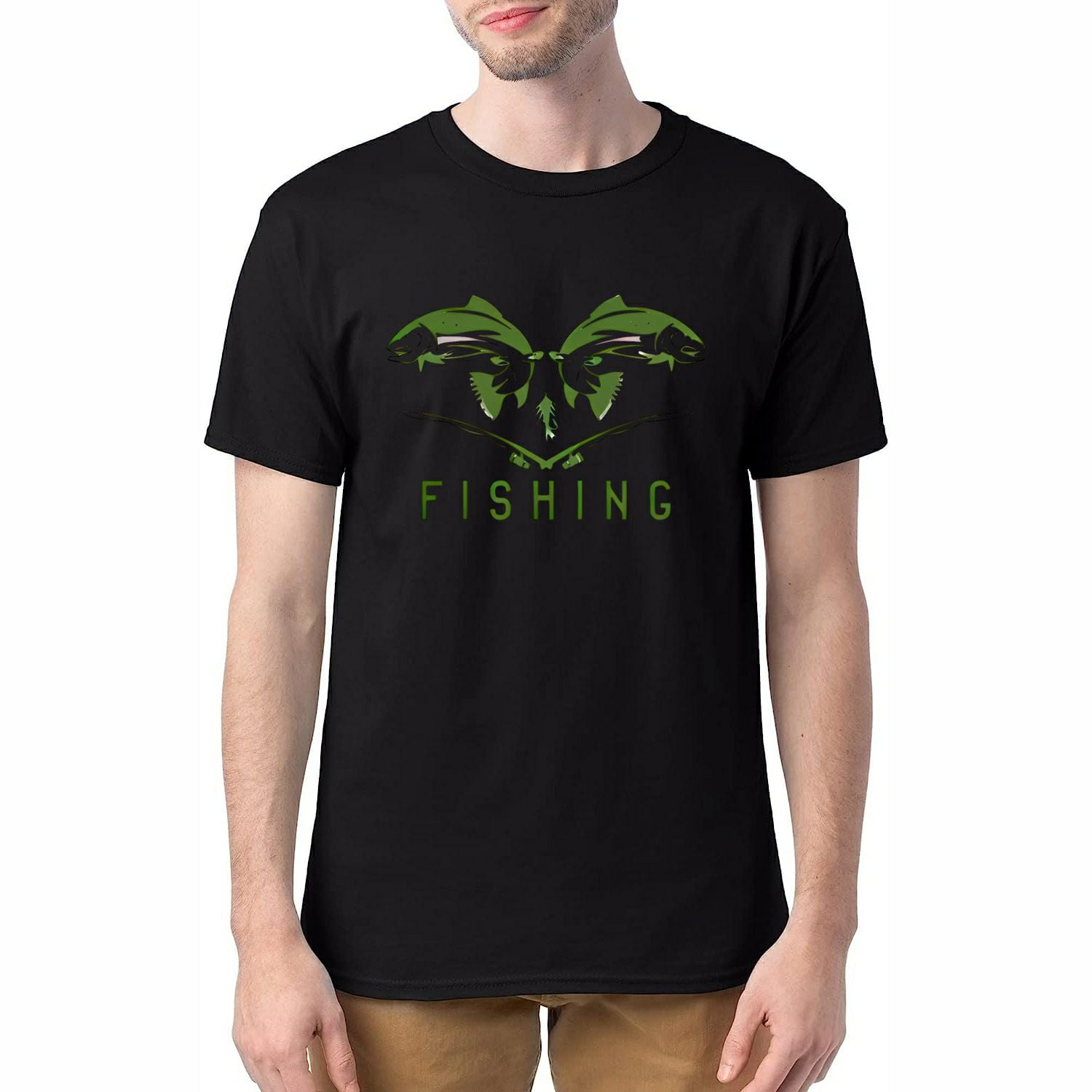 FISHING Cool Shirt Black Large - Walmart.com