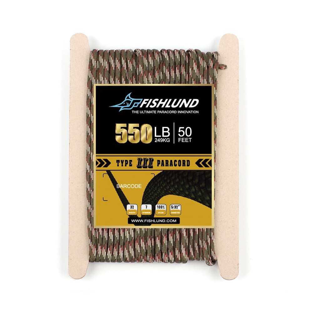 LLAAIT 208 Colori Paracord 550 Rope Type III 7 Stand 100FT 50FT Paracord Cord Rope Kit di Sopravvivenza all'Ingrosso, 199,10 Metri