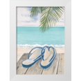 thumbnail image 1 of FISK, Arnie 11x14 White Modern Wood Framed Museum Art Print Titled - Beach Comfort, 1 of 4