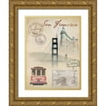 thumbnail image 1 of FISK, Arnie 19x24 Gold Ornate Wood Framed with Double Matting Museum Art Print Titled - Travel San Francisco, 1 of 4