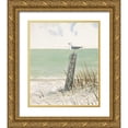 thumbnail image 1 of FISK, Arnie 20x23 Gold Ornate Wood Framed with Double Matting Museum Art Print Titled - Seaside Perch, 1 of 4