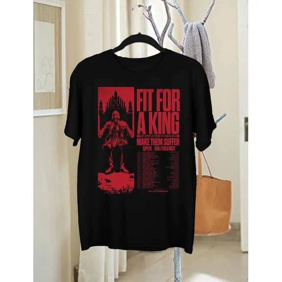FIT FOR A KING 2025 North American Headline Tour T Shirt All Size AR1383