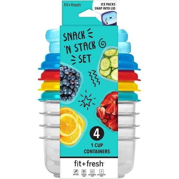 FIT & FRESH 407KFF 1 CUP STAK PAK CONTAINER