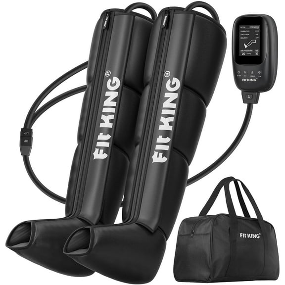 FIT KING Air Compression Recovery System,Foot and Leg Air Massage Boots for Blood Circulation and Fast Recovery,Sequential Compression Device for Athletes,FSA-HSA Approved (Small)