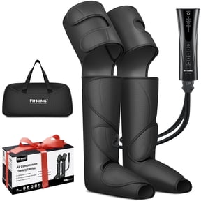 FIT KING Foot and Leg Massager for Circulation and Relaxation, Compression Calf Thigh Foot Massage,Handheld Controller with 3 Modes 3 Intensities, 2 Extensions Included Fsa/Hsa Eligible