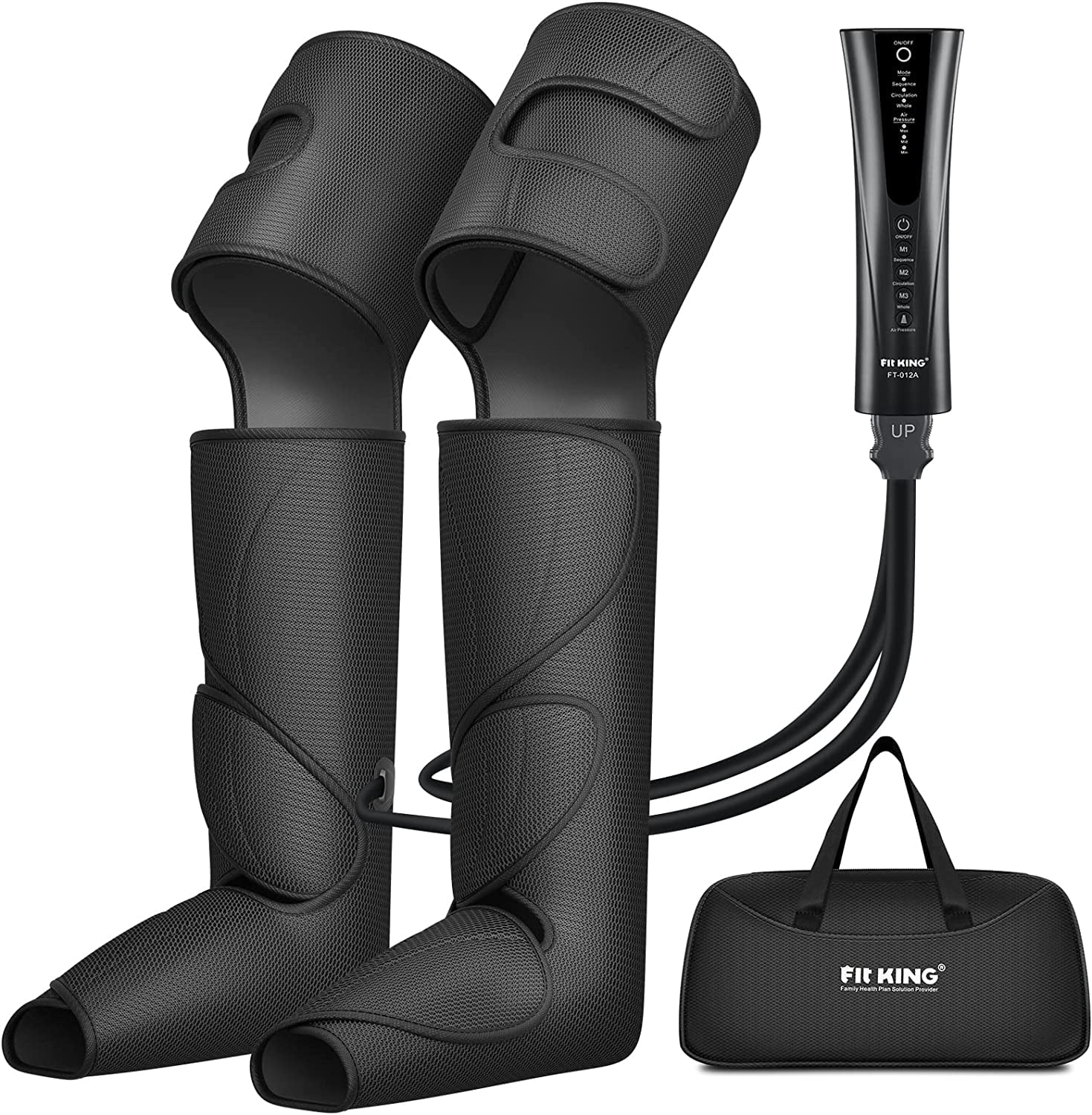 FIT KING Foot and Leg Massager for Circulation and Relaxation with Hand-held Controller 3 Modes 3 Intensities FT-012A