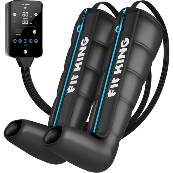 FIT KING Upgraded Full Legs Massager for Circulation and Pain Relief, Rechargeable Air Compression Legs Massager, Ideal Gifts for Sports Enthusiasts & Athletes