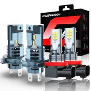 FIT Nissan Cube 2009-2014 H4 H11 LED Headlight + Fog Light Combo Bulbs Kit 4PCS