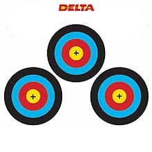 "FITA / NAA Full-Color 3 Spot Archery Targets 10 Pack"