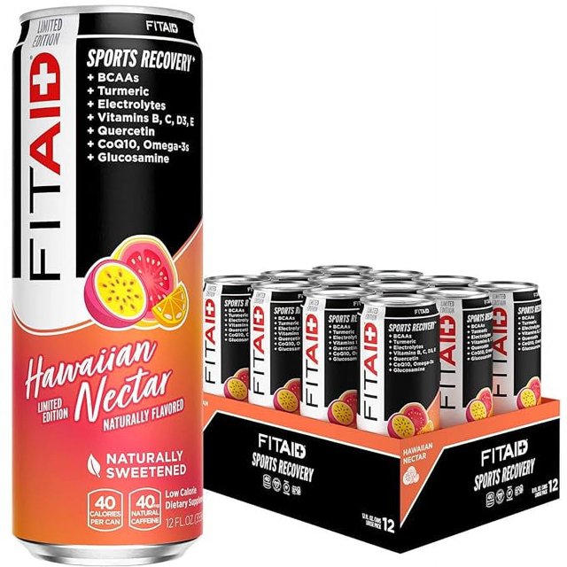FITAID Post Workout Recovery Drink, Hawaiian Nectar, Passion Fruit