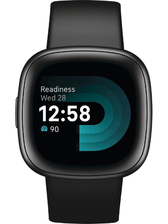 FB523BKBK-US Versa 4 Fitness Smartwatch - Graphite Aluminum Infinity Black